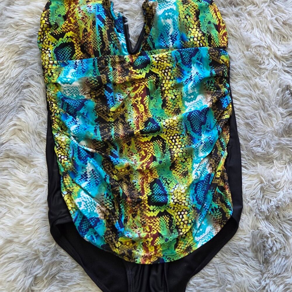 Your Best Look one piece swimsuit with matching cover up womans size 12